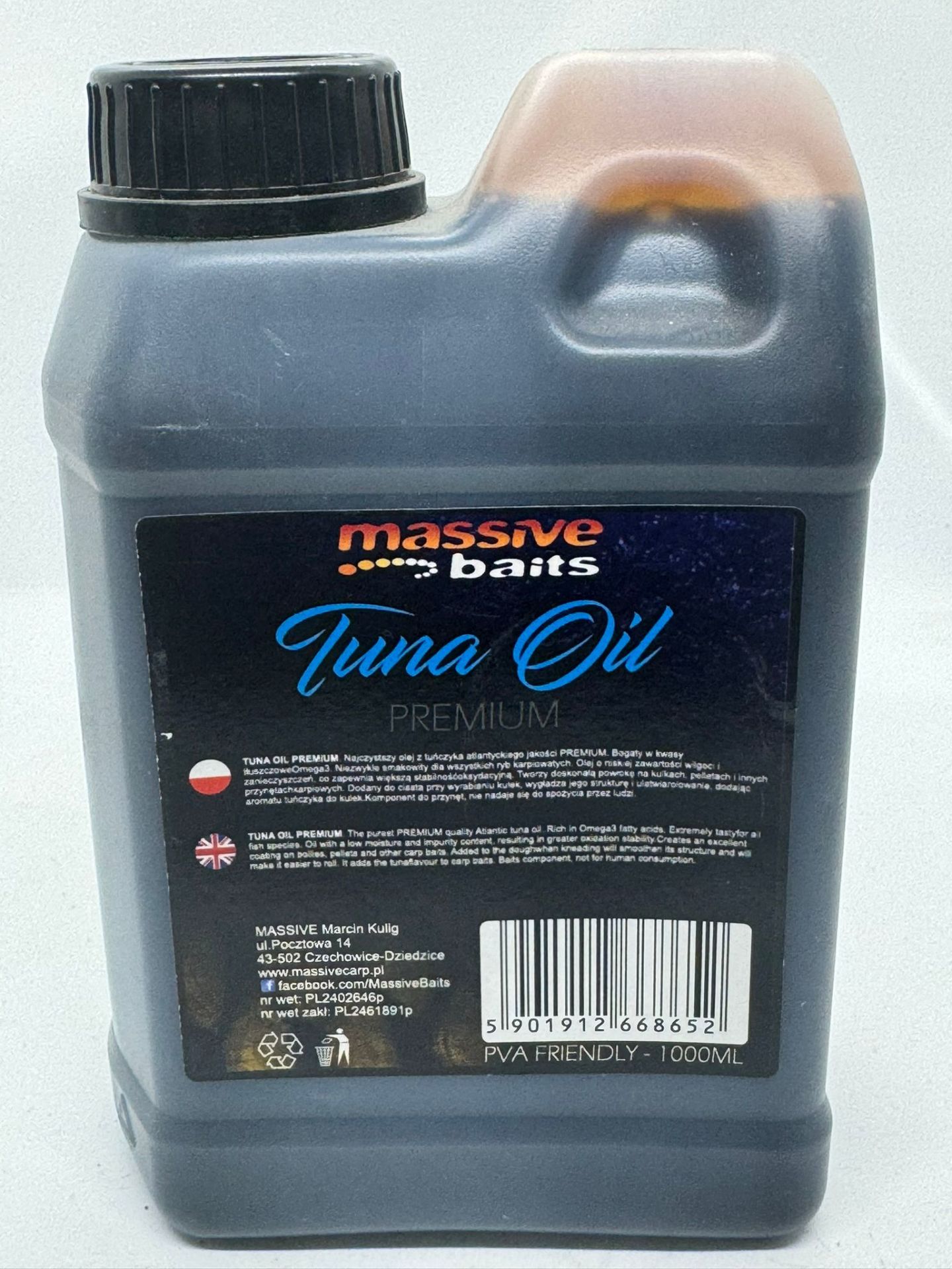 MASSİVE BAİTS 500 ML SIVI PREMIUM TUNA OIL