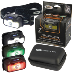 NGT Profiler Headlight USB Rechargeable KAFA LAMBASI